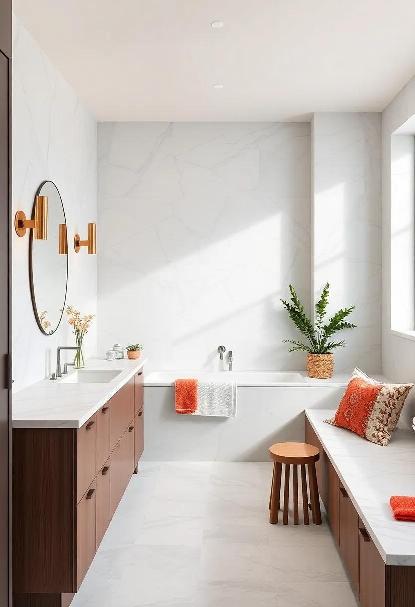 Highlight the beauty of marble countertops paired with custom cabinetry, creating ​a classic and ⁢timeless look that transcends trends