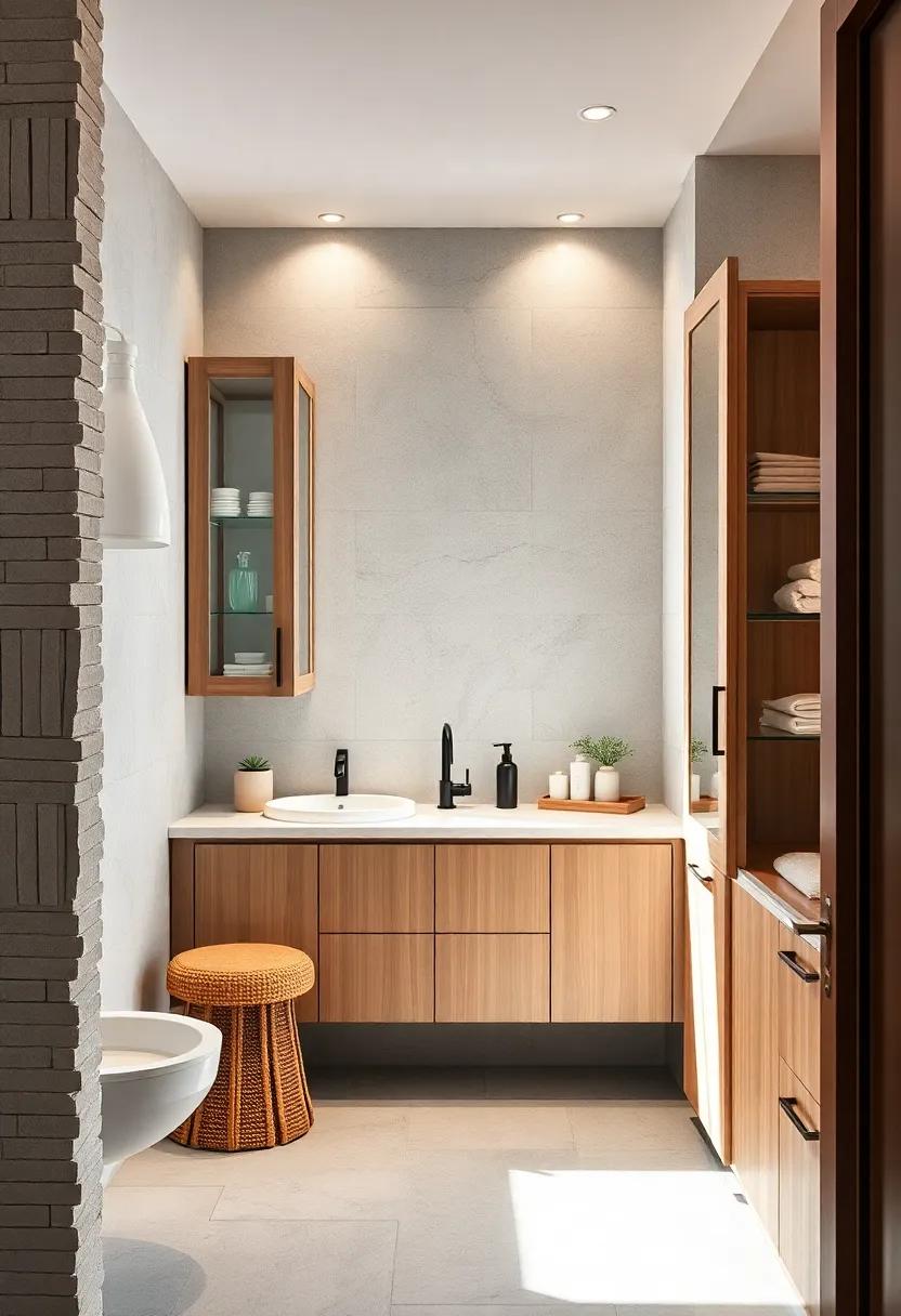 Incorporate⁤ glass-front cabinets to display curated bath ‍essentials, adding a ​touch⁢ of elegance while maintaining efficiency ⁢in a smaller space