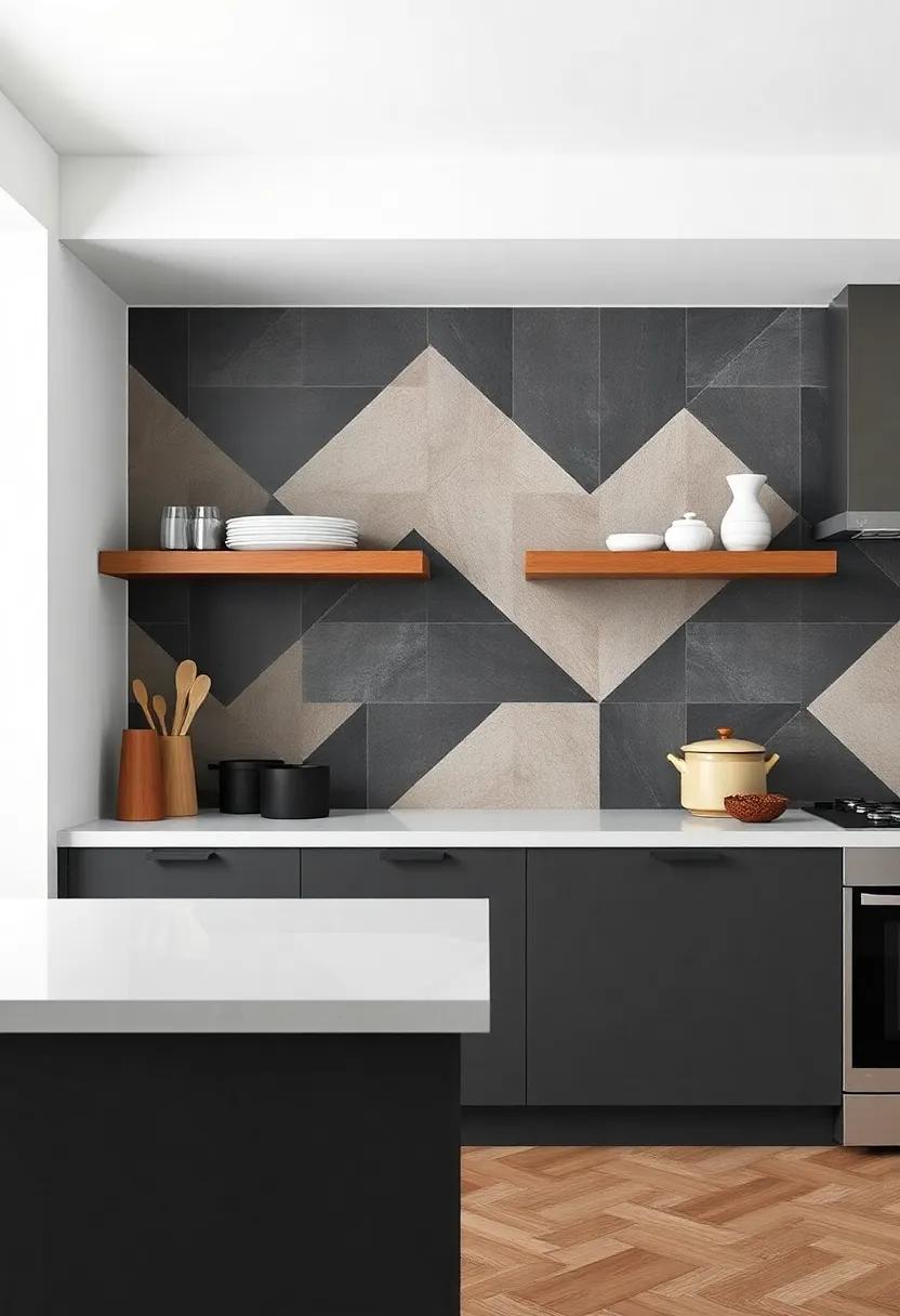 Customizable Geometric Shapes: Play with geometric forms to personalize your space, allowing for endless creative combinations in your kitchen