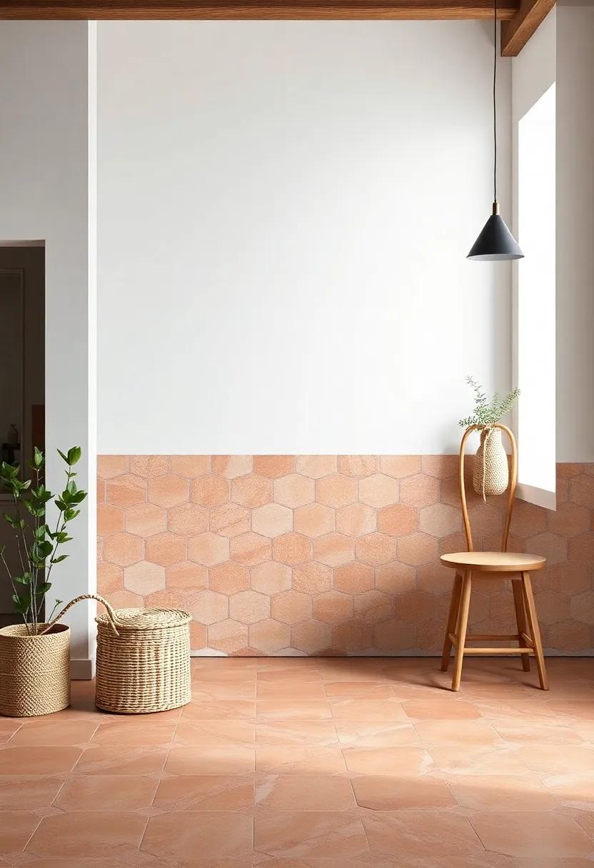 rustic Terracotta Tiles: Add warmth with rustic terracotta options that embrace imperfections and create a cozy ambiance