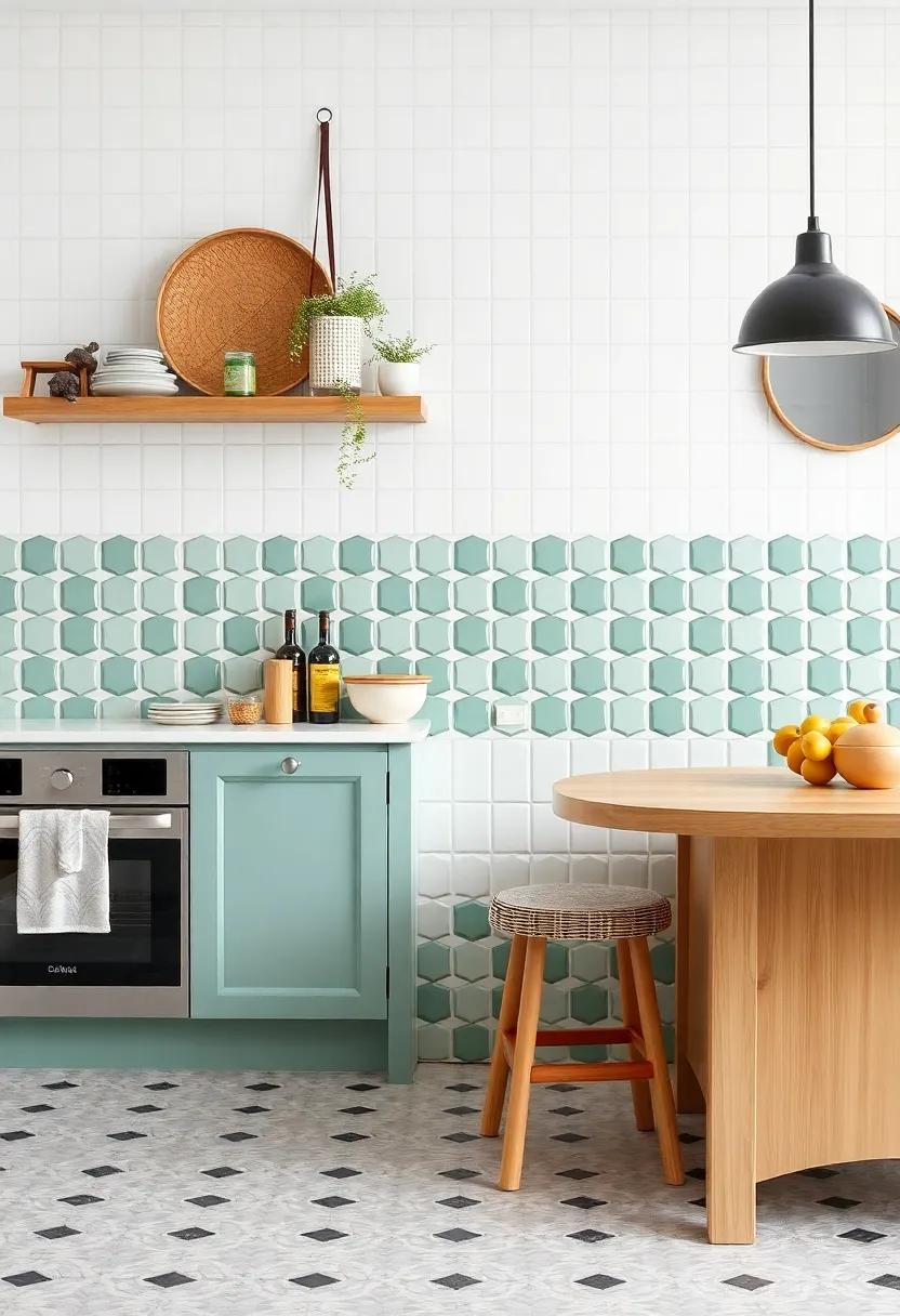 Vintage Style Tiles: Revisit nostalgic designs with vintage tiles that add character and charm to modern culinary environments