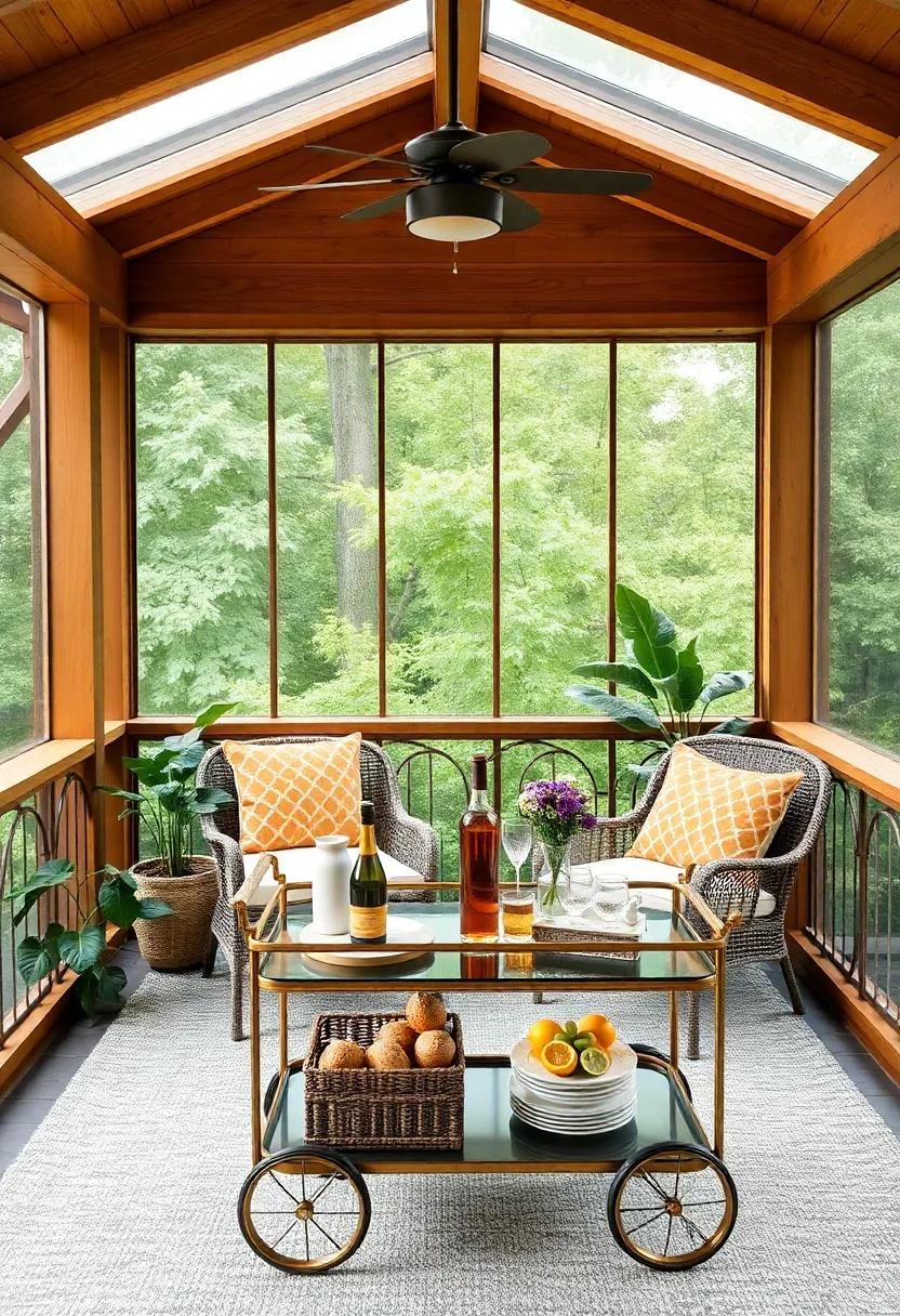 Arrange for a Seasonal Bar Cart: Customize your bar cart with seasonal flavors, such as pumpkin spice in the fall or refreshing mint in the summer, to keep things exciting