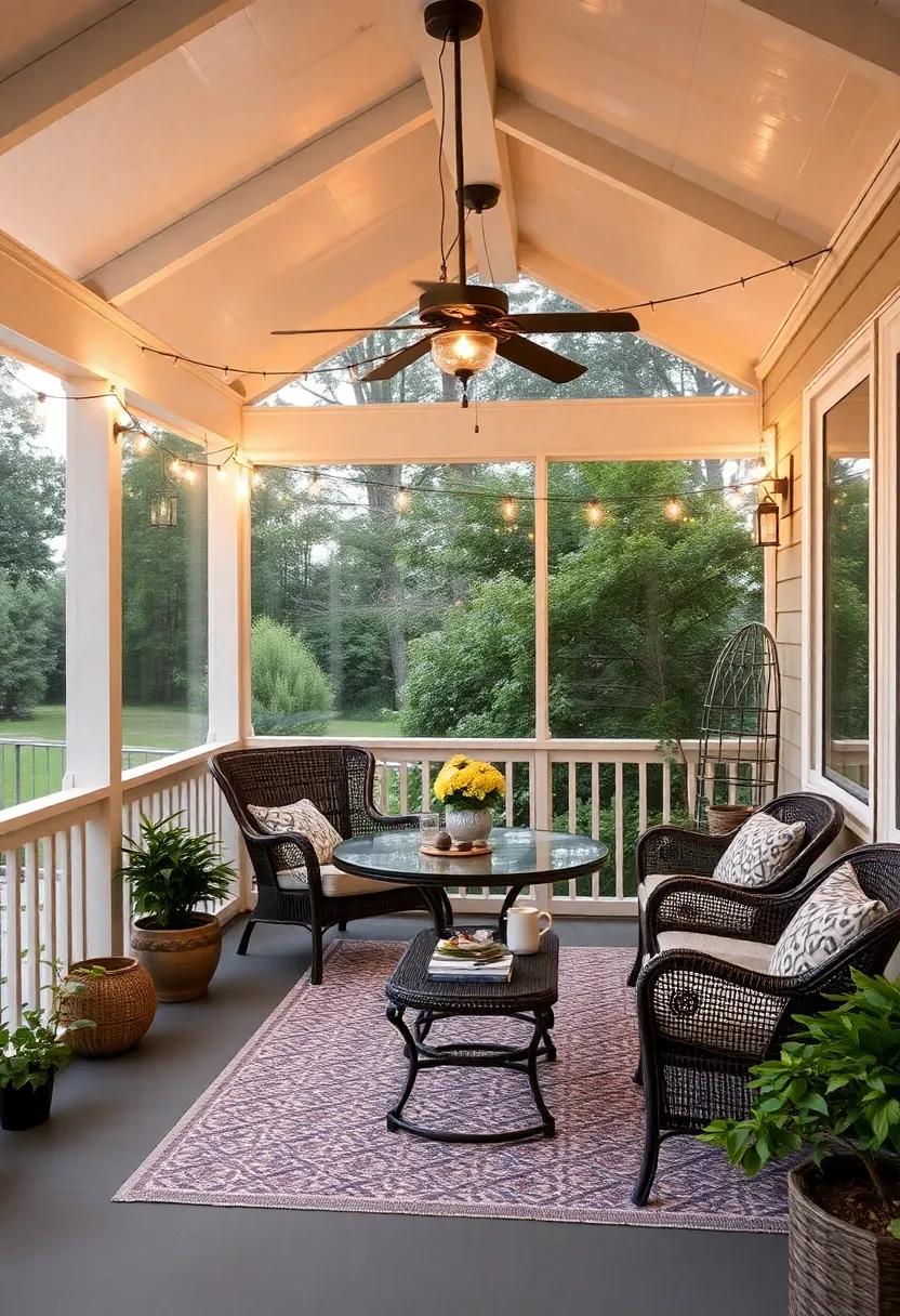 Install Soft Lighting: String lights or lanterns can create a warm,inviting glow as the sun begins to set,perfect for evening tea sessions