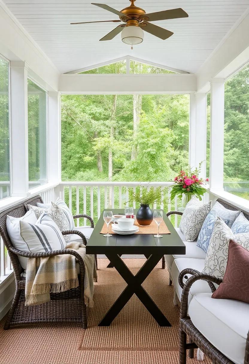 Layer Textures: Combine different textiles like soft throws, burlap table runners, and patterned pillows for added visual interest and comfort