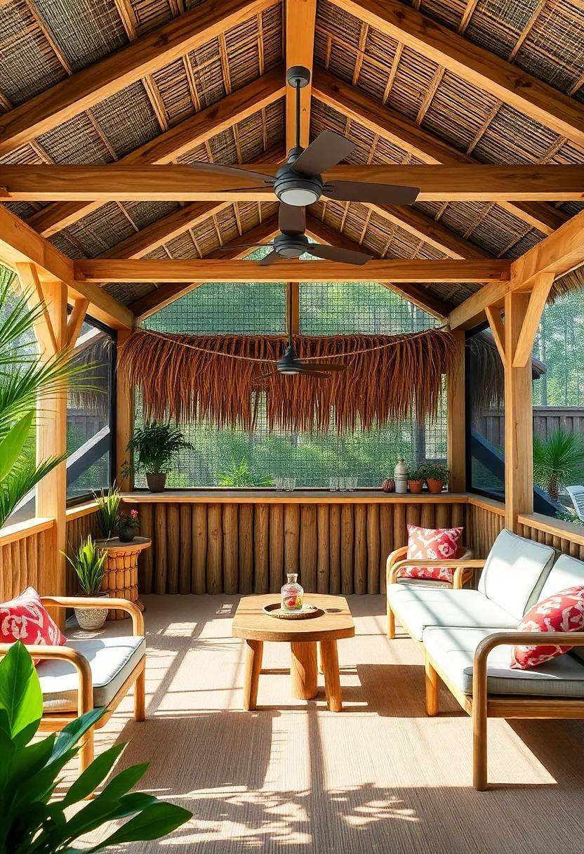 Incorporate Eco-Friendly Materials for‍ a⁤ Sustainable ⁣Tiki Bar Experience