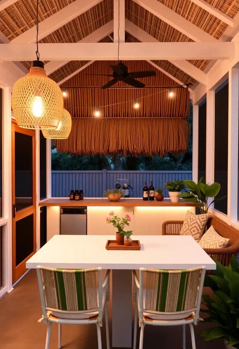 Lighting Ideas to Set the Mood for Your Tropical-themed Screened Porch