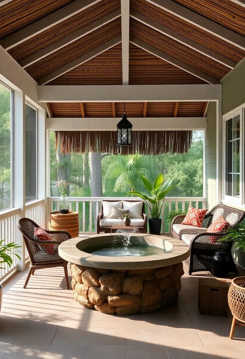 Add a Water Feature for a ​Relaxing and​ exotic Soundtrack ⁢to Your Porch