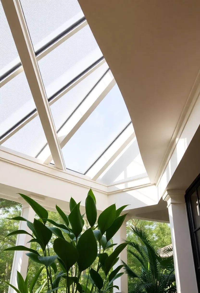 Incorporating Greenery: The Harmony of Plants and Skylights in Design