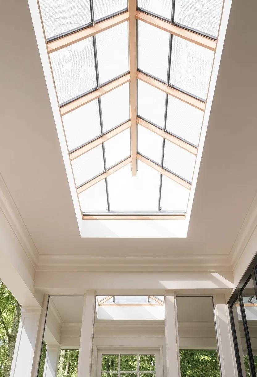 Utilizing Natural Elements: Wood,Glass,and Metal in Porch Skylight Design