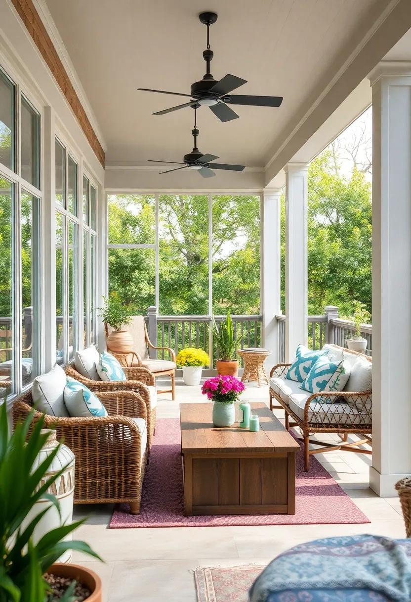 Cozy Viewing Nooks with Nautical-Theme Cushions and Throws