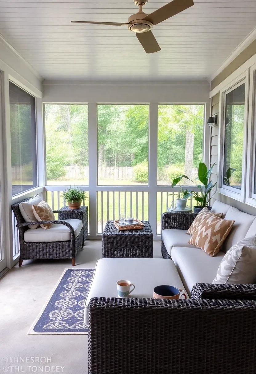 A cushy sectional with built-in cup holders for easy lounging