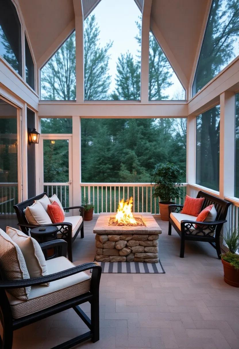 Incorporate a fire pit ‌for seating that revolves around warmth and ambiance