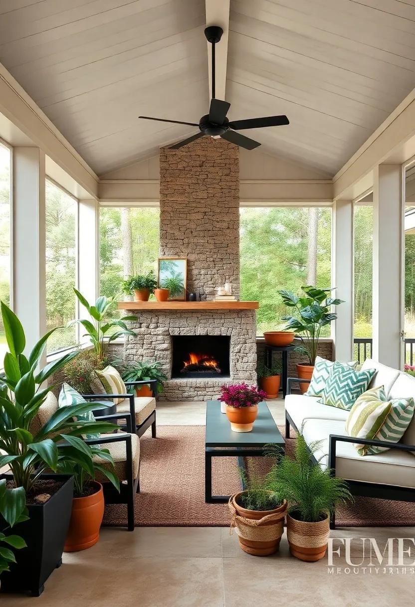 Incorporate plants and greenery with potted herbs, ferns, or flowering⁤ plants⁢ to ⁢enhance ⁣the connection to the outdoors