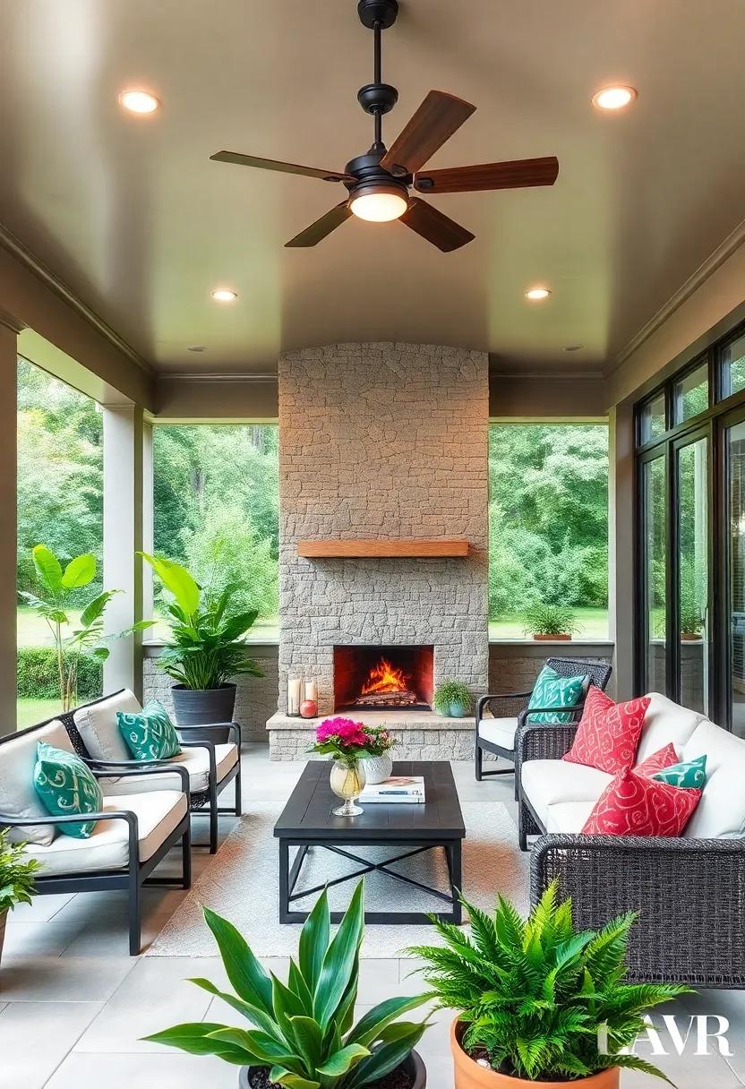 Install‍ ceiling fans to circulate air and keep ⁣your screened porch⁣ comfortable, even on ‌warmer days