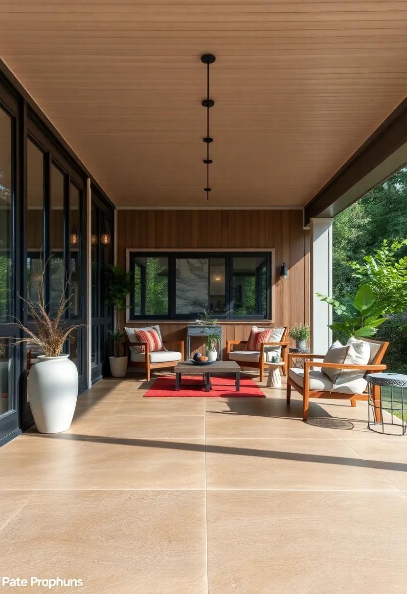 Sleek Concrete Overlays: The Modern ⁤Aesthetic for Your Porch