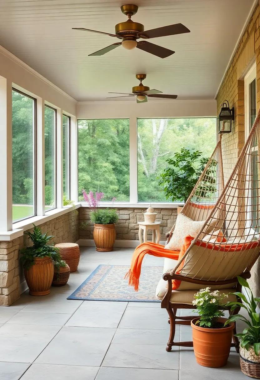 classic Hammock: Unwind in a classic hammock, inviting lazy afternoons spent reading or drifting off to the sound of nature