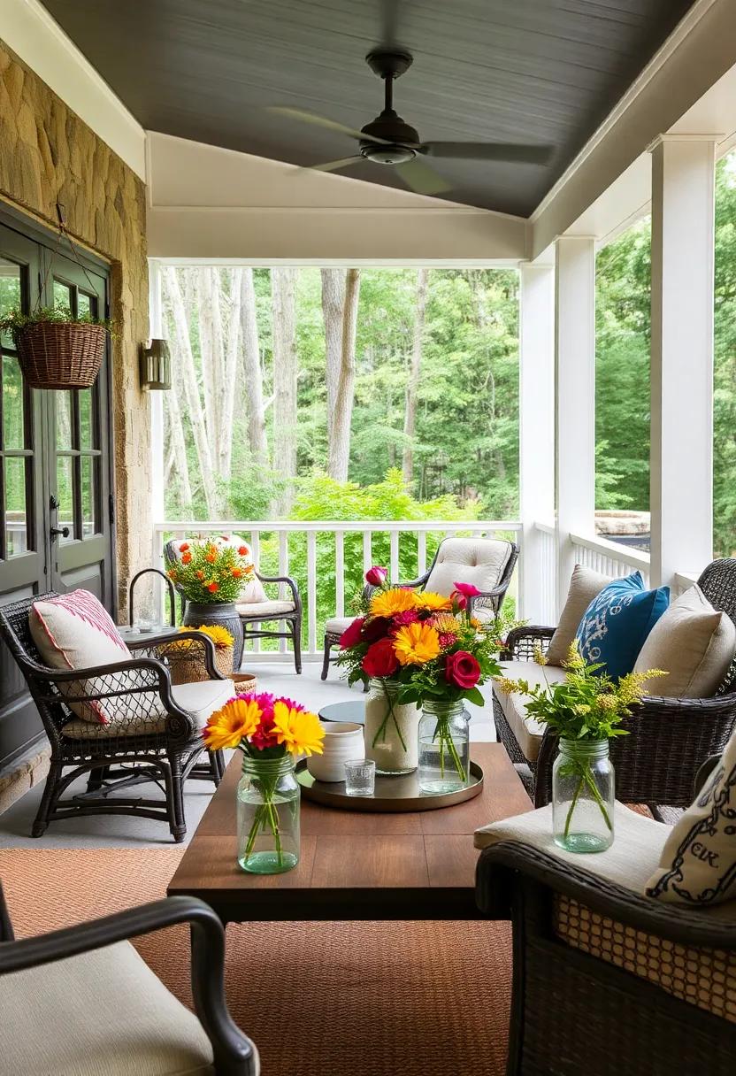 mason Jar Centerpieces: Create simple yet elegant centerpieces using mason jars filled with seasonal flowers, capturing rustic beauty