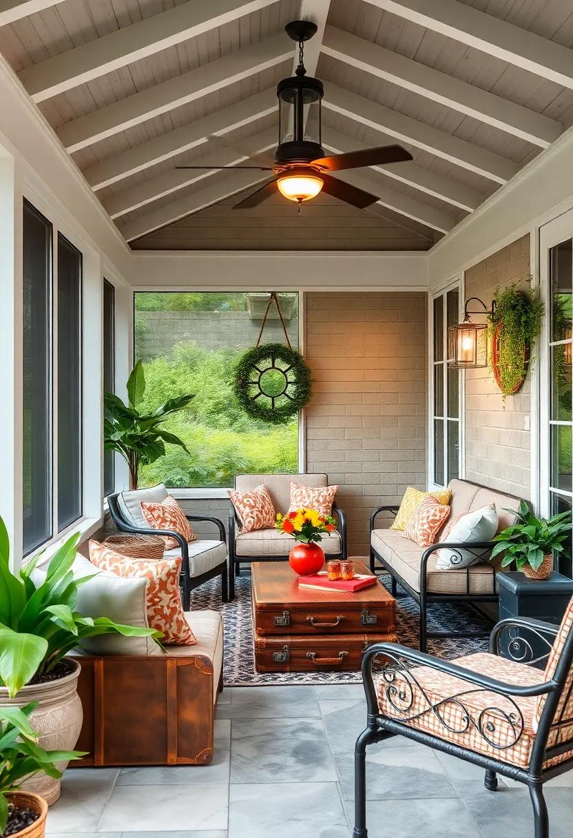 repurposed Vintage Suitcases: Stack repurposed vintage suitcases for storage, blending nostalgia with clever space-saving solutions