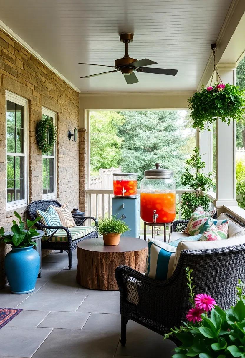 Retro Drink Dispenser: Serve refreshing beverages in a retro drink dispenser that captures the charm of bygone summer gatherings