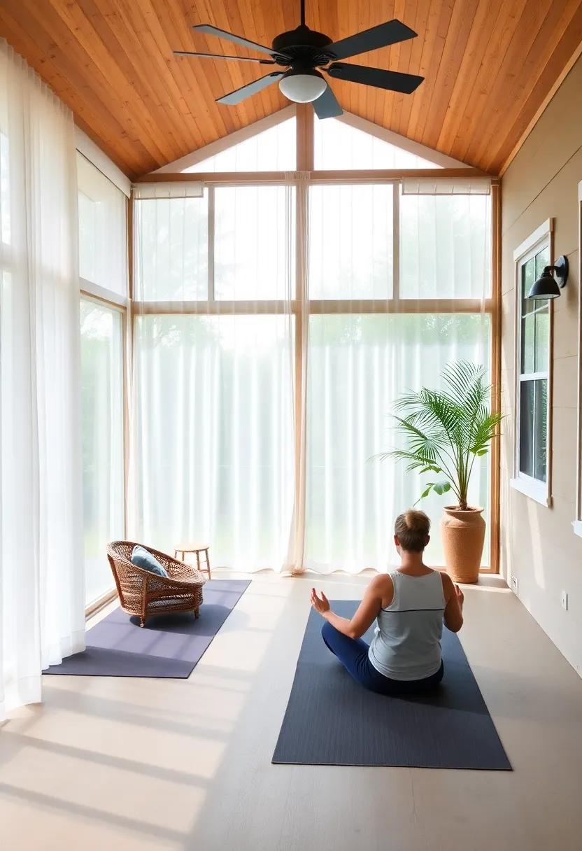 Install sheer curtains or shades to control light and maintain privacy while allowing soft, natural light to filter through