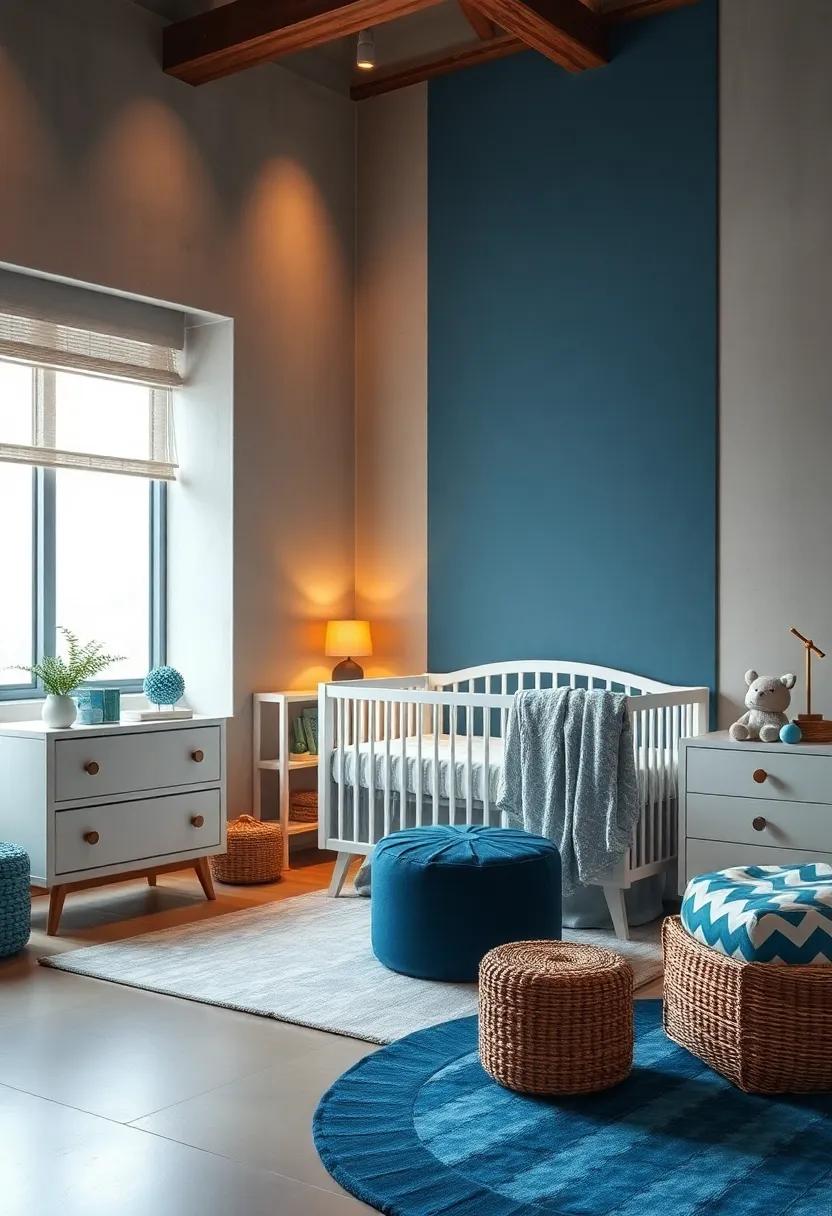 Soft Lighting Options: Customizable lighting solutions help to ease nighttime fears while providing a warm glow for evening feedings