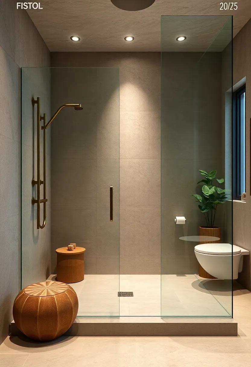 Nature's ​Touch: ⁤explore designs that incorporate natural stone and modern‌ frameless glass to bring a serene, spa-like atmosphere into your shower experience
