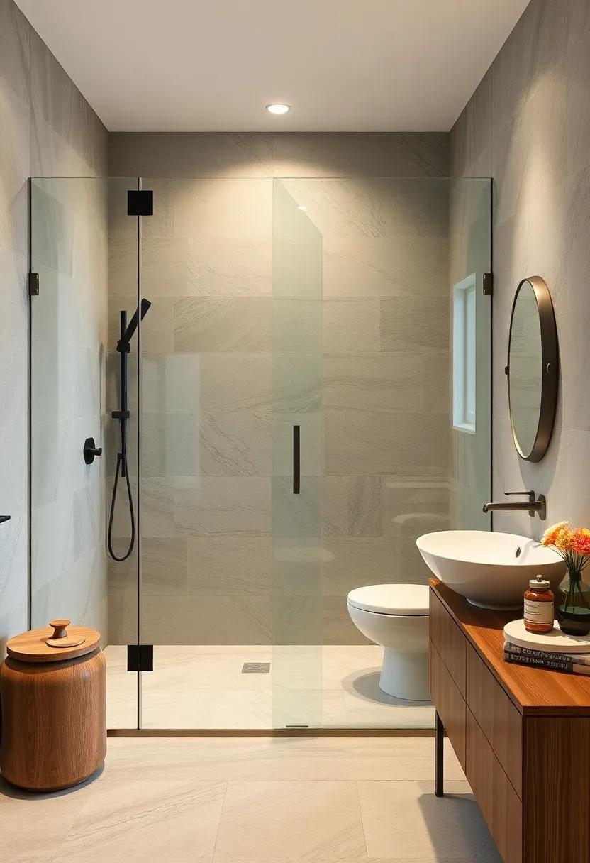 Vintage Vibes: Discover the charm of⁣ combining vintage fixtures with modern frameless glass ‌designs, achieving a timeless⁢ yet contemporary look