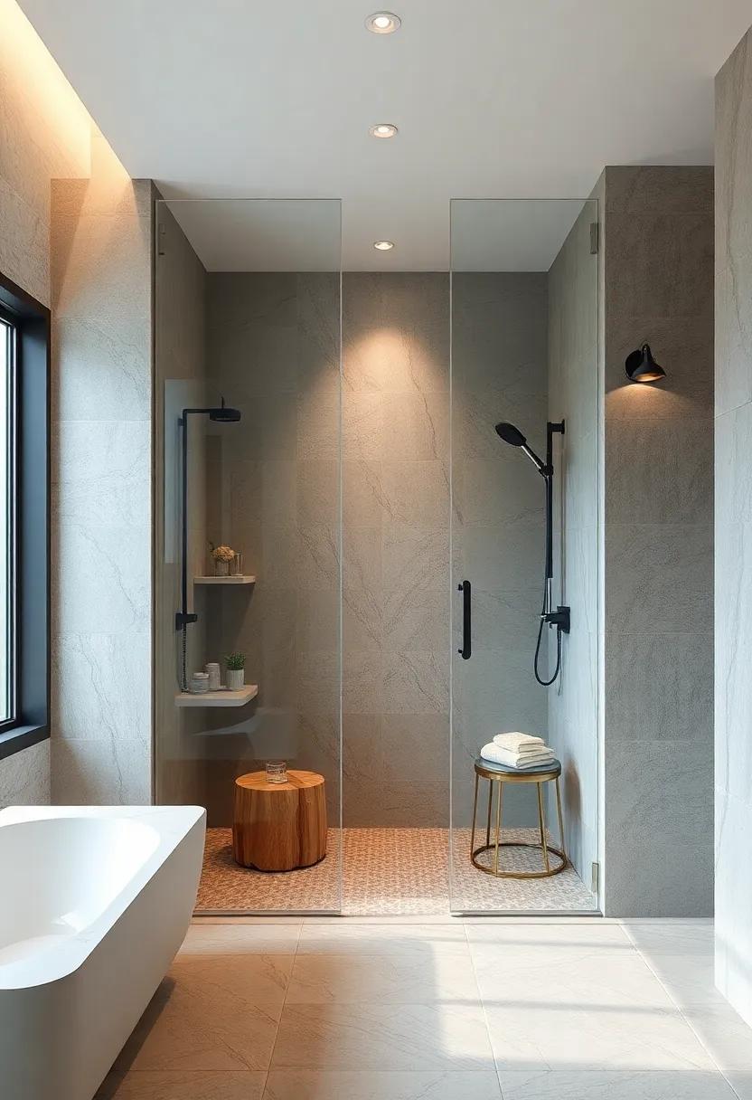 Eco-Friendly Focus: Explore⁣ sustainable shower options⁢ that use recycled materials alongside⁤ frameless glass, exemplifying style‌ with ​a conscience