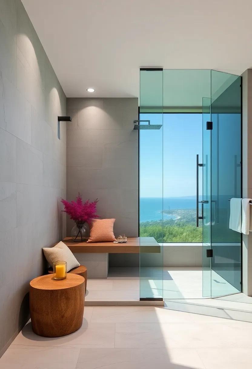 panoramic Views: Get ⁤inspired by stunning ‍showers that⁤ take ⁤advantage ⁢of surrounding views, utilizing large frameless glass panels to merge indoor and outdoor living