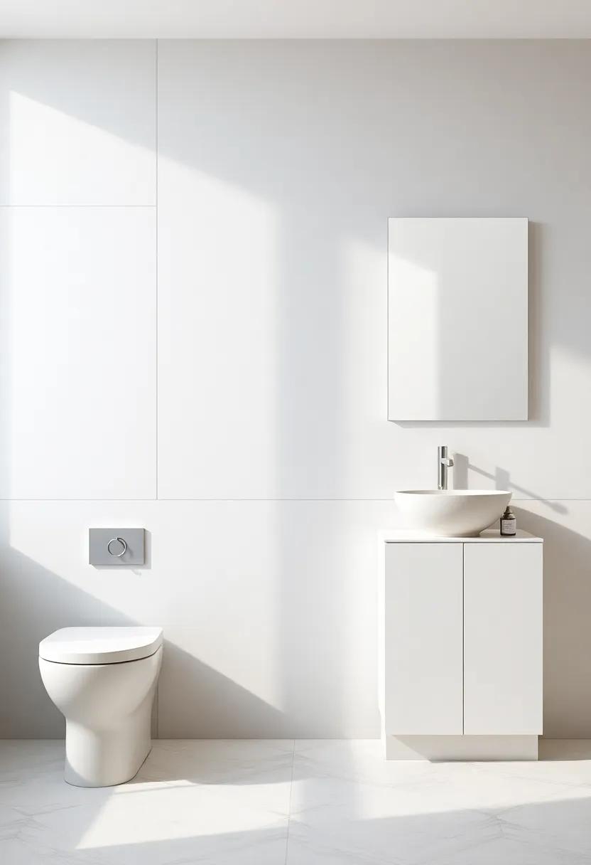 Elevate Your Bathroom Aesthetic with Minimalist Wall Designs Featuring neutral Tones