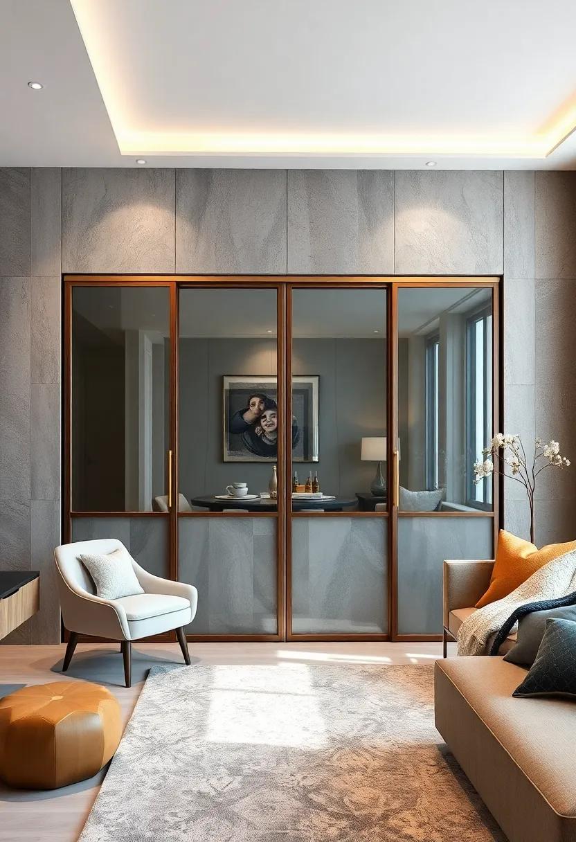 Luxe Touch: Indulge in luxury with sliding doors adorned with glass panels⁢ and⁢ gold accents,offering a glamorous and ​high-end feel