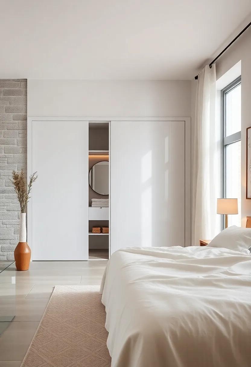 Minimalist Charm: Discover how a sleek, white sliding ‍door wardrobe⁤ can‍ create a serene and uncluttered aesthetic in your bedroom