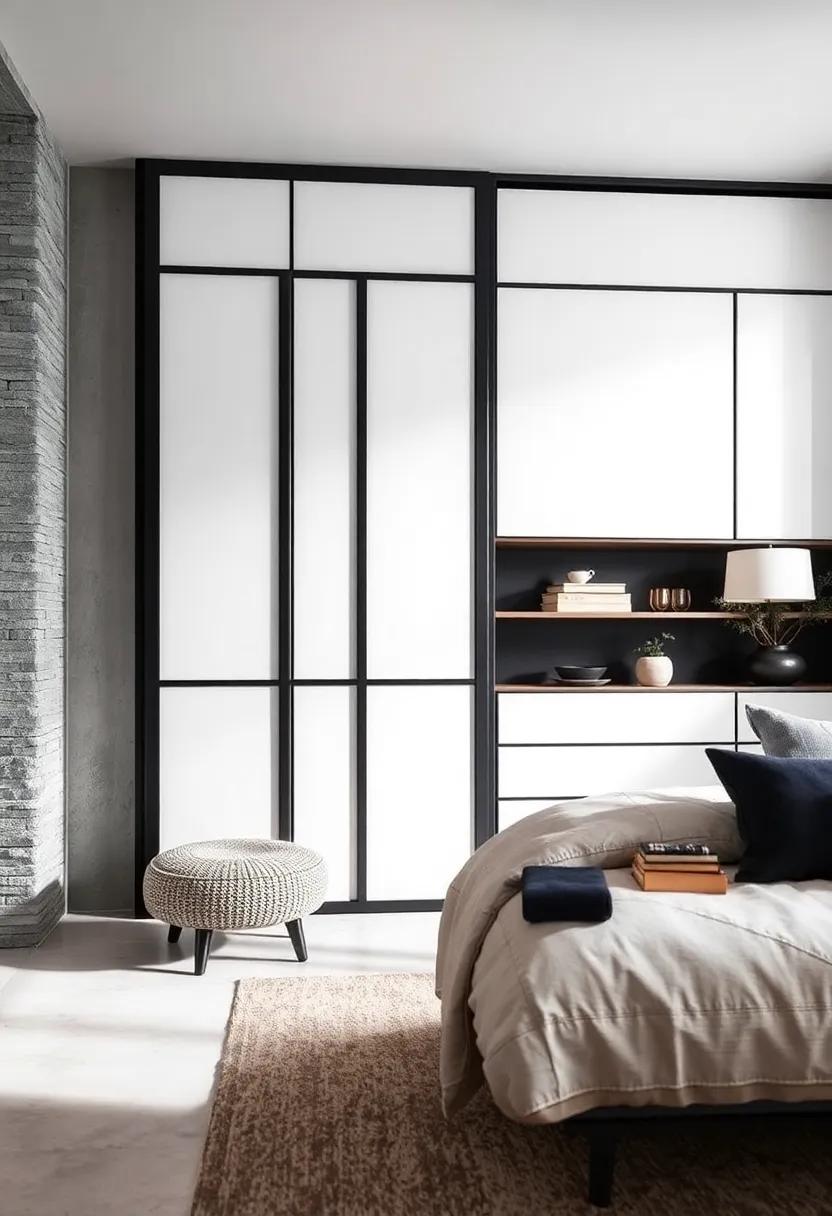 Monochrome Magic:⁣ Create drama with ⁣black‌ and white⁢ sliding doors that enhance a stylish, ​modern chic aesthetic ⁤in any room