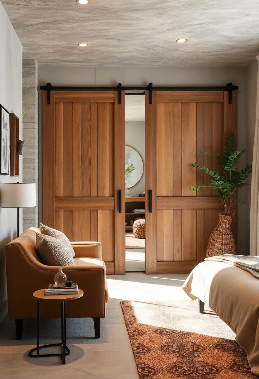 Rustic Retreat: Explore the cozy ambiance provided by reclaimed wood ⁢sliding doors,‌ adding warmth and character to your space