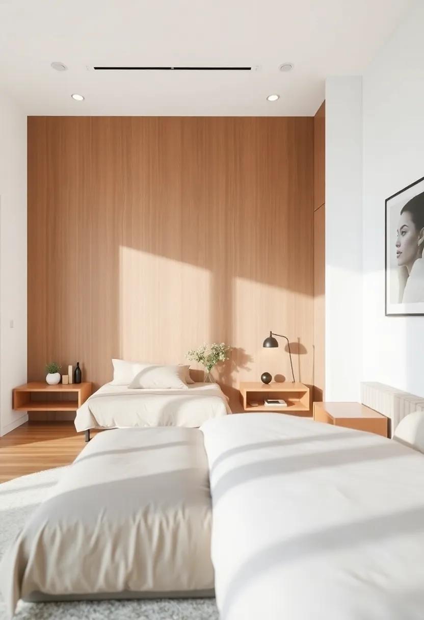 Incorporating Floating Nightstands for a Seamless Bedroom-Living Room Transition