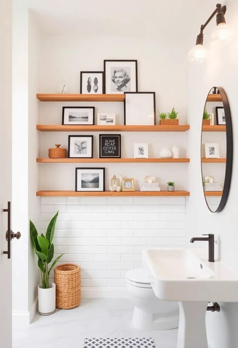 Incorporating shelving for Functional and Artistic Display