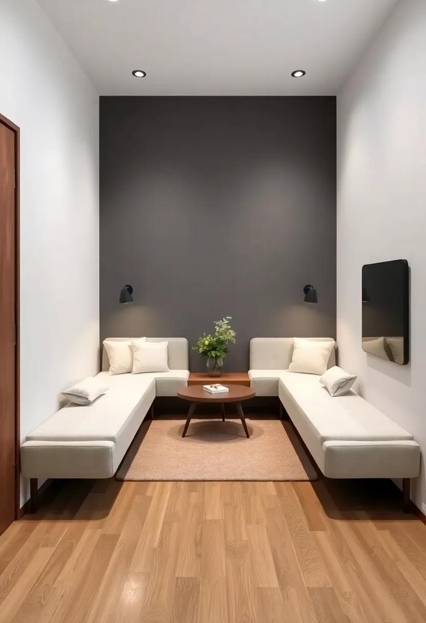 chic Floating Seating Areas for Relaxation in limited Spaces