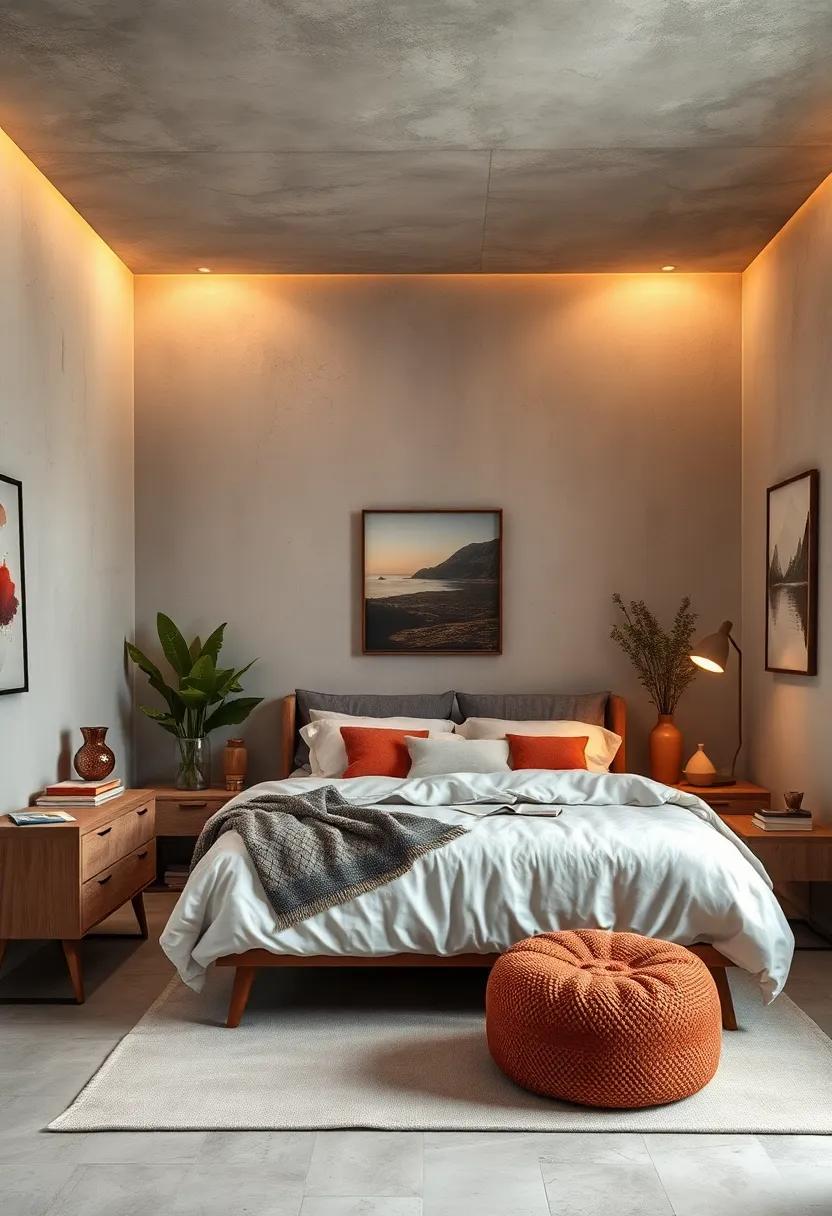 Create a Soft Glow: swap harsh overhead lighting for warm, ambient sources like string lights or bedside lamps to create an inviting atmosphere