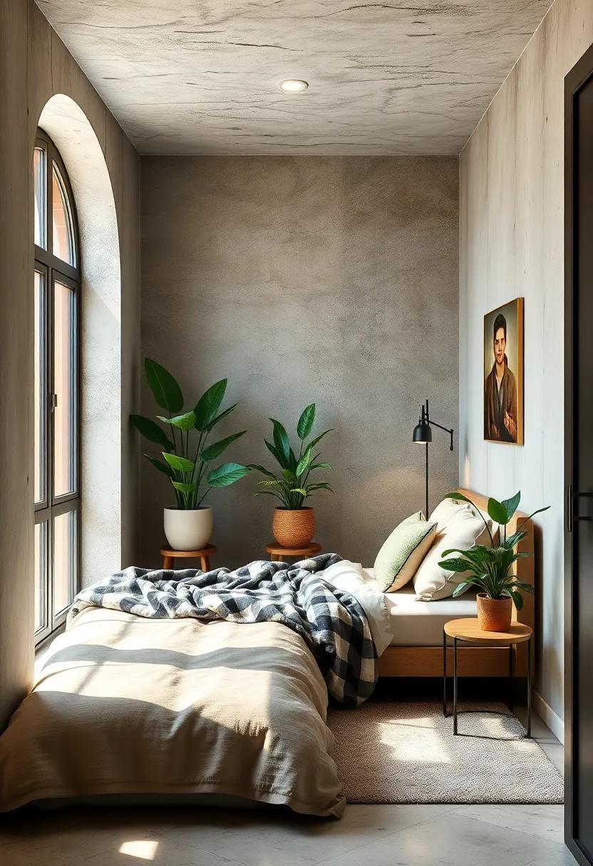 Incorporate Greenery: Introduce low-maintenance plants to purify the air and bring a touch of nature into your small retreat