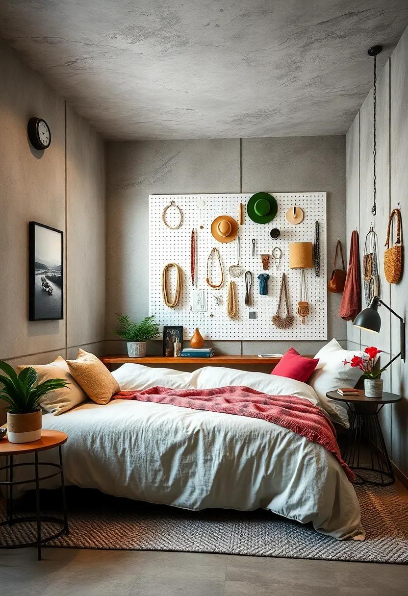 Install a Pegboard: Use a pegboard to organize jewelry, hats, or accessories in a stylish way while keeping them within reach