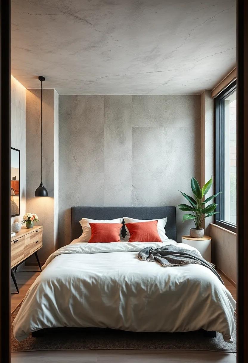 Select a Smaller Bed Frame: If possible, downsize to a smaller frame to maximize the remaining space and create a more open feel