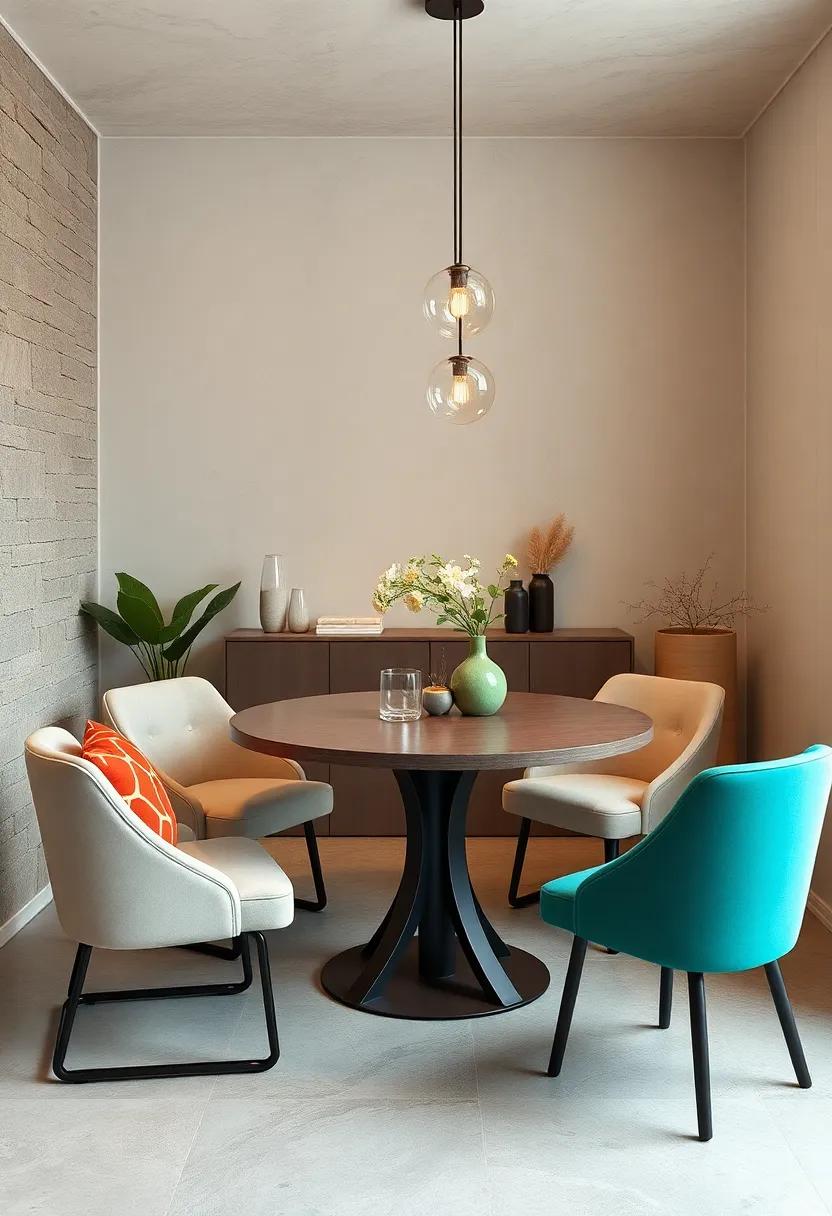 Charming Round Tables Perfect for Cozy Dining Experiences in Small Spaces