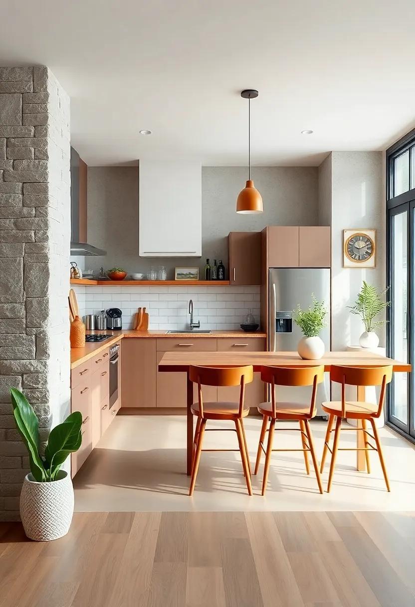 Highlight vintage charm with a retro-style breakfast bar that complements your kitchen's design