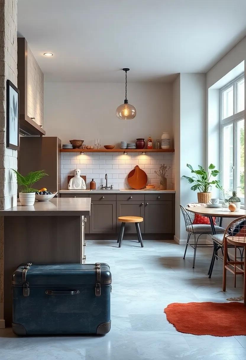 Vintage Suitcase Stool: Upcycle an old suitcase into a quirky stool that serves as both seating and a conversation starter