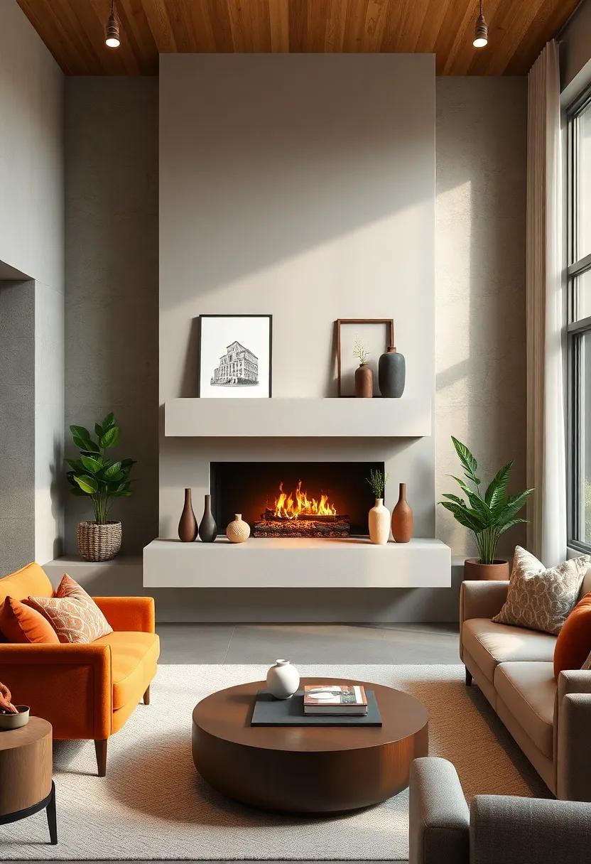 Create Levels: Arrange decorative items in varying heights on your floating mantel for a visually interesting display