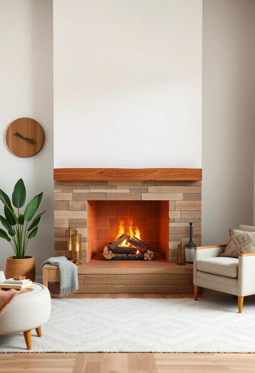 Cozy Texture Play: Combining Fabrics⁤ and Natural Wood Elements