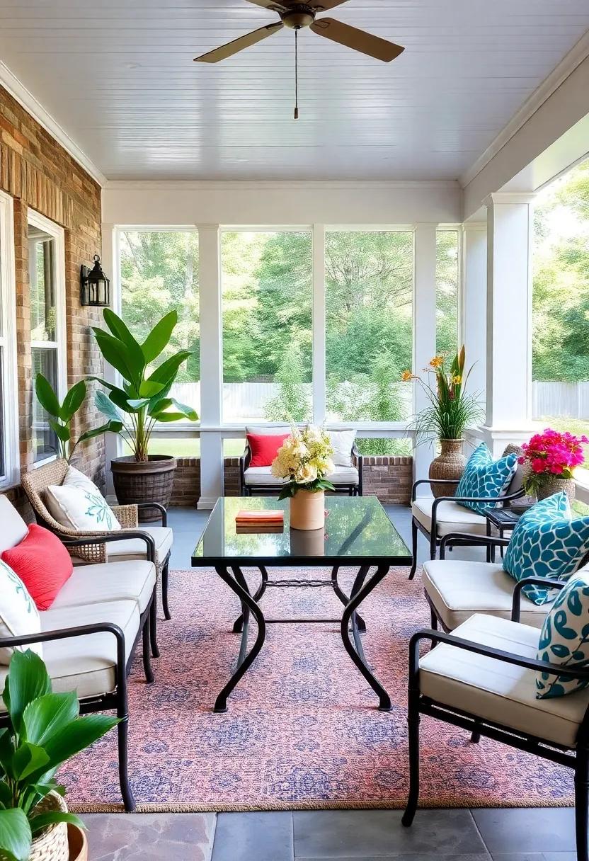 Chic Side Tables: Incorporate elegant, foldable side tables that can be moved around according to your needs, perfect for holding drinks or snacks without overwhelming the area