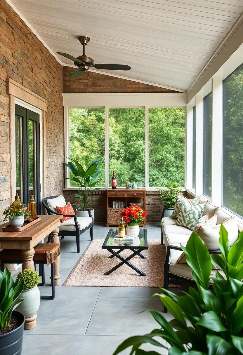 Portable Bar Setup: opt for a chic bar cart that folds away when not in use,allowing you to host outdoor happy hours without cluttering the space