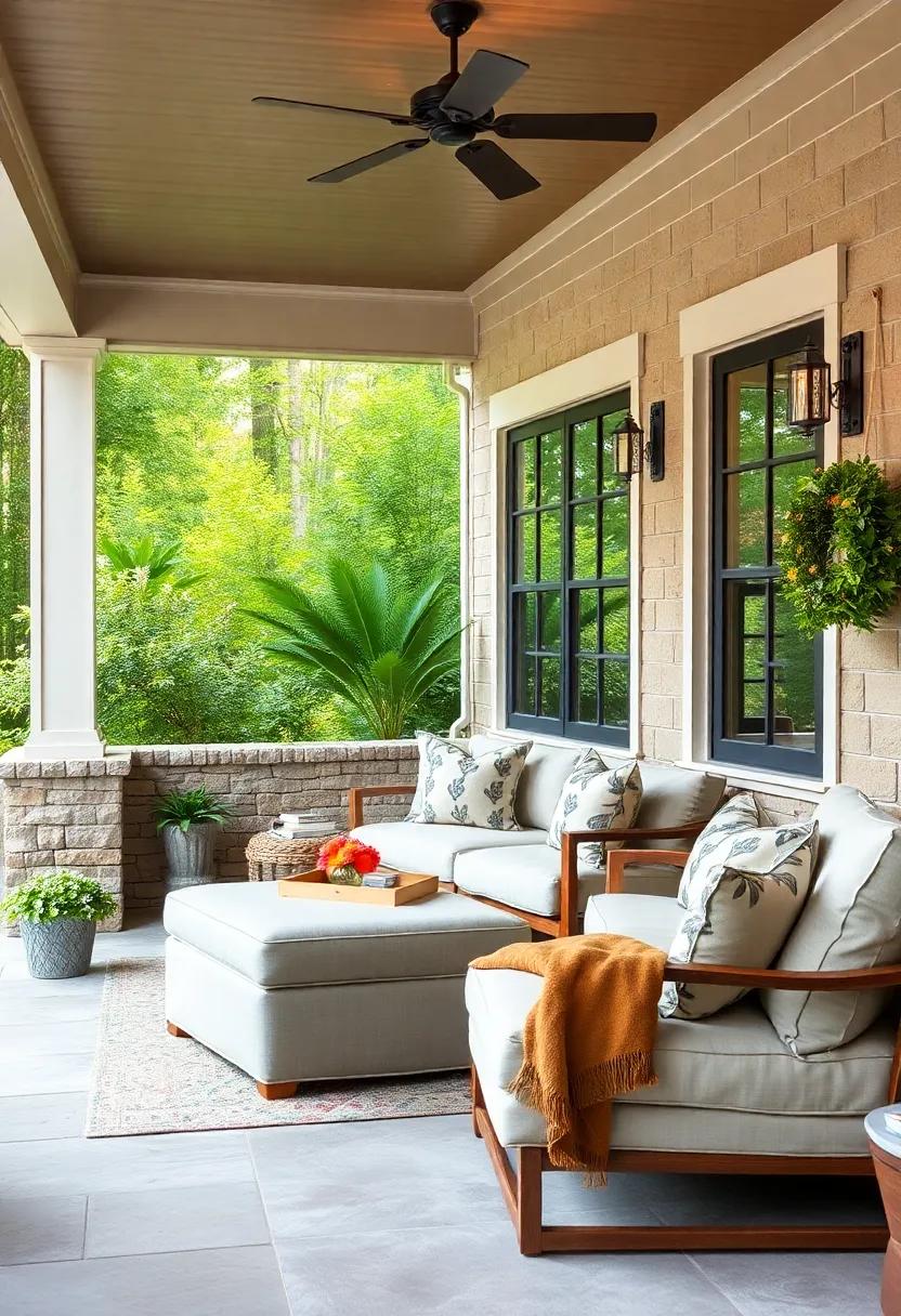 Stylish Ottomans: Utilize trendy folding ottomans that double as storage, offering both a place to rest your feet and a way to keep blankets and games out of sight