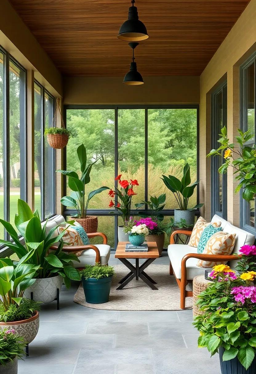 Experiment with Plant Varieties: Combine flowering plants with foliage to create a dynamic blend of colors, shapes, and scents